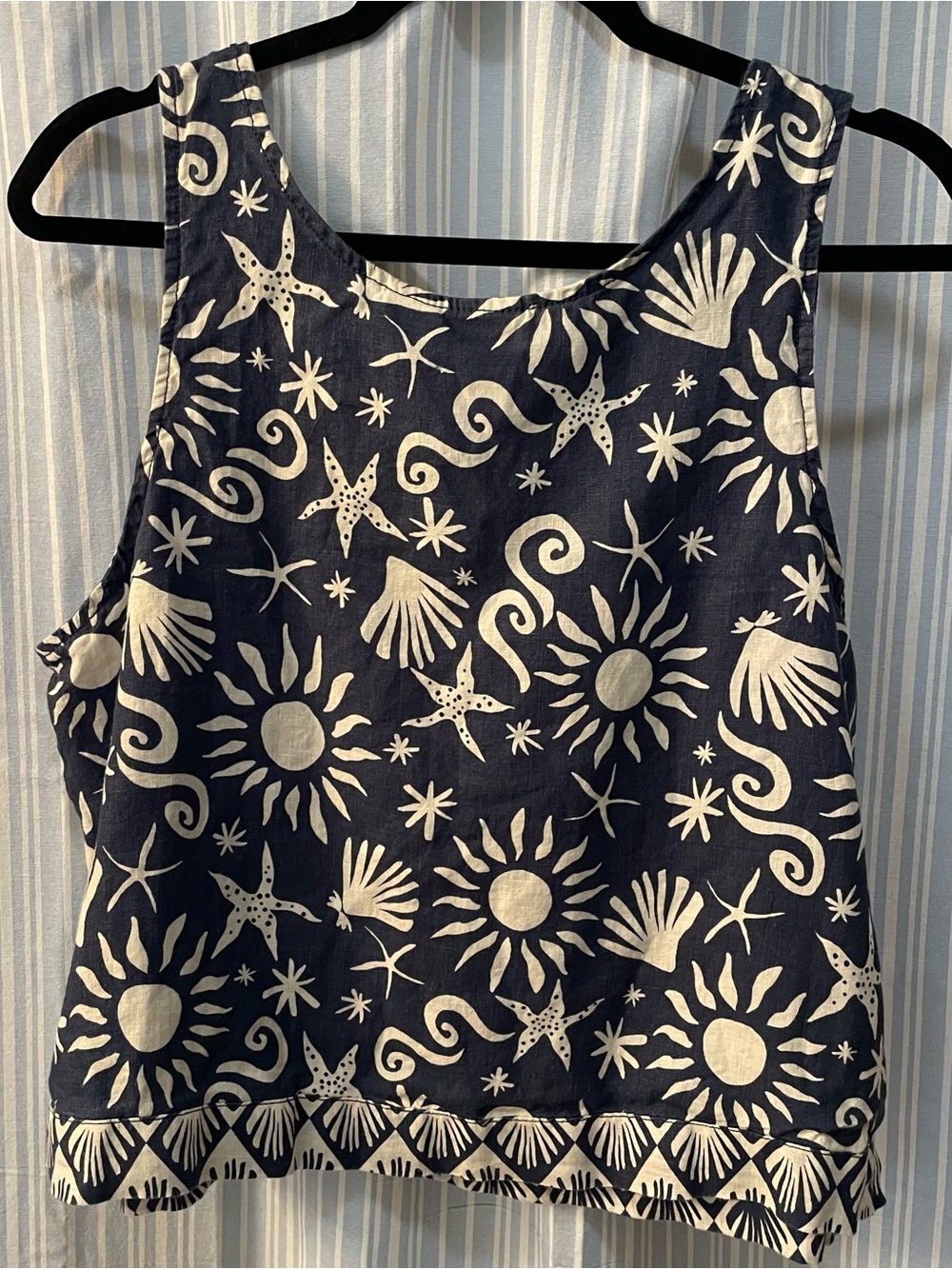C&C California Navy & White Sun & Sea Tank Top - Picture 2 of 5